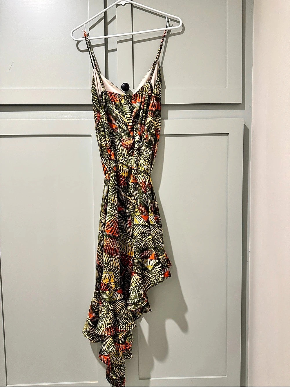 it's Abstract Maxi Dress in Green & Orange 1X Like New